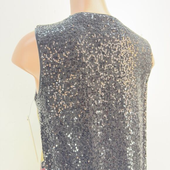 NWT Nicole Miller New York V-Neck Sequin Shift Cocktail Dress Size 8 - Picture 8 of 17